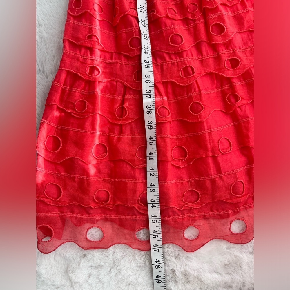 NWT: Anthropologie Maeve Eyelet Halter Midi Reas Size 6 - Picture 7 of 9